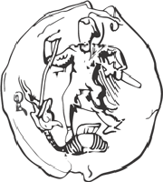  Печатка київского князя  Мстислава Владимировича (1125-1132) .