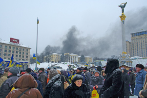 Киев Майдан, 22 января 2014