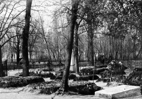 Поховання загиблих у Маріїнському парку.   
