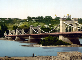 Киевский цепной мост, Архивное фото
